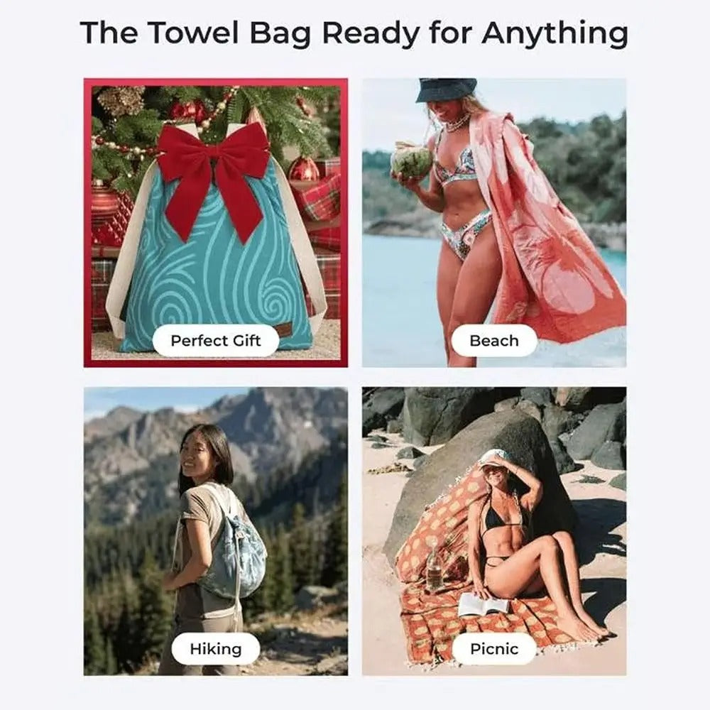 2-in-1 Convertible Towel & Backpack